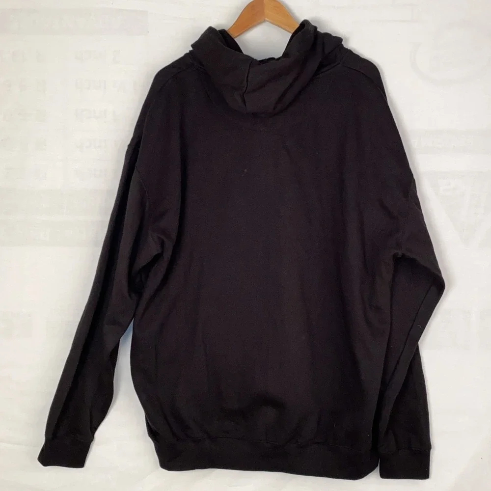 Rich Forever Hoodie Men's M Black Cotton Blend‎ Graphic Streetwear